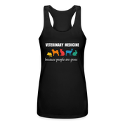 S00747 Tank Top Veterinary medicine Women’s Performance Racerback Tank Top - black