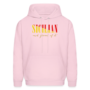Sicilian and proud of it Unisex Hoodie - pale pink