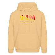 Sicilian and proud of it Unisex Hoodie - light gold
