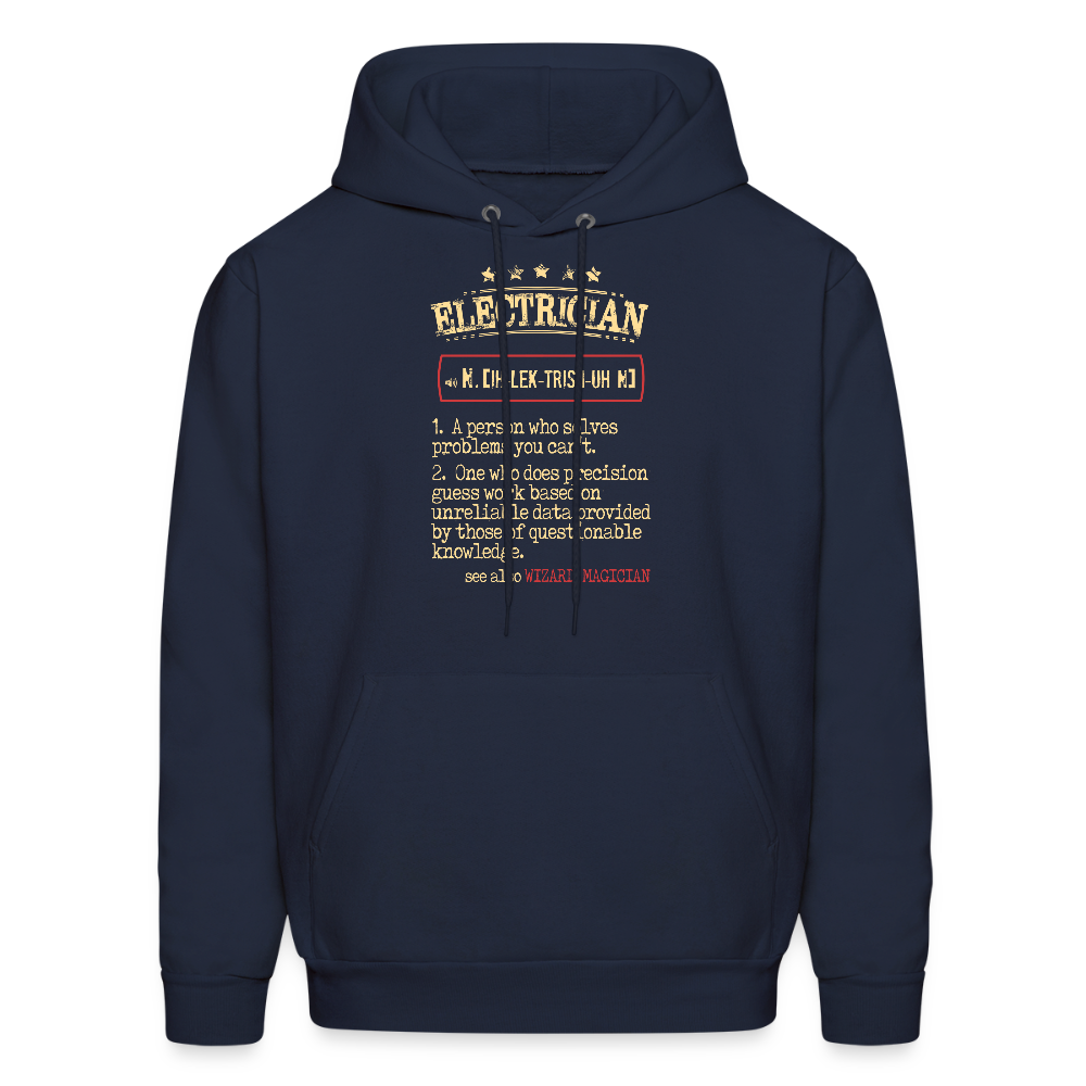 Electrician see also WIZARD, MAGICIAN Unisex Hoodie - navy