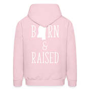 S00024 Mississippi Born & raised  Men's Hoodie - pale pink