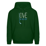 Love Hockey Hoodie S00294 - forest green