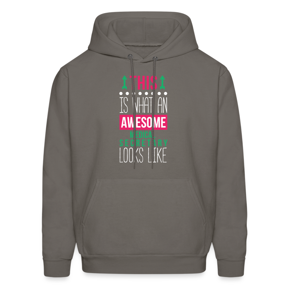 Medical Secretary This is what an awesome Medical Secretary looks like  S00078Men's Hoodie - asphalt gray