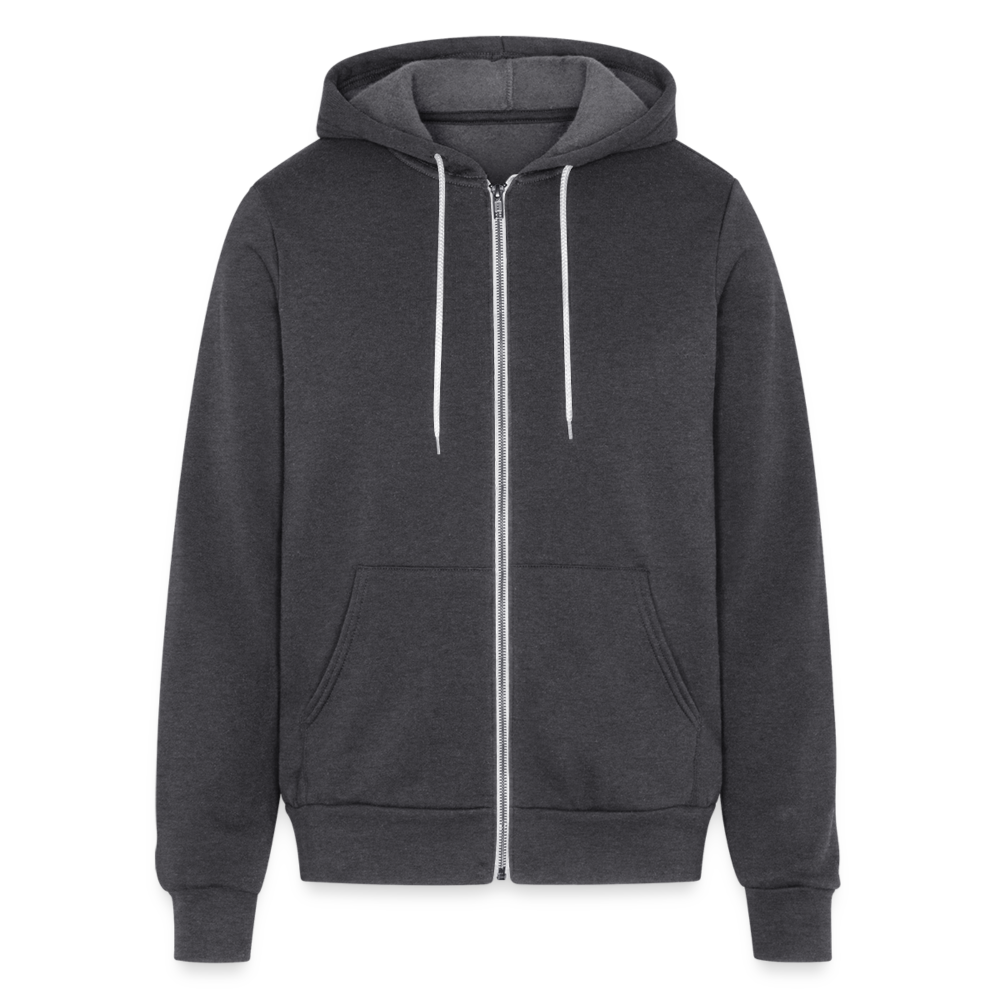 S00605 Some grandpas play bingo, real grandpas play guitar Unisex Zip Hoodie Grandpa GiftBella + Canvas Unisex Full Zip Hoodie - charcoal grey