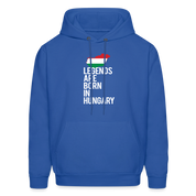 Legends are born in Hungary Men's Hoodie - royal blue