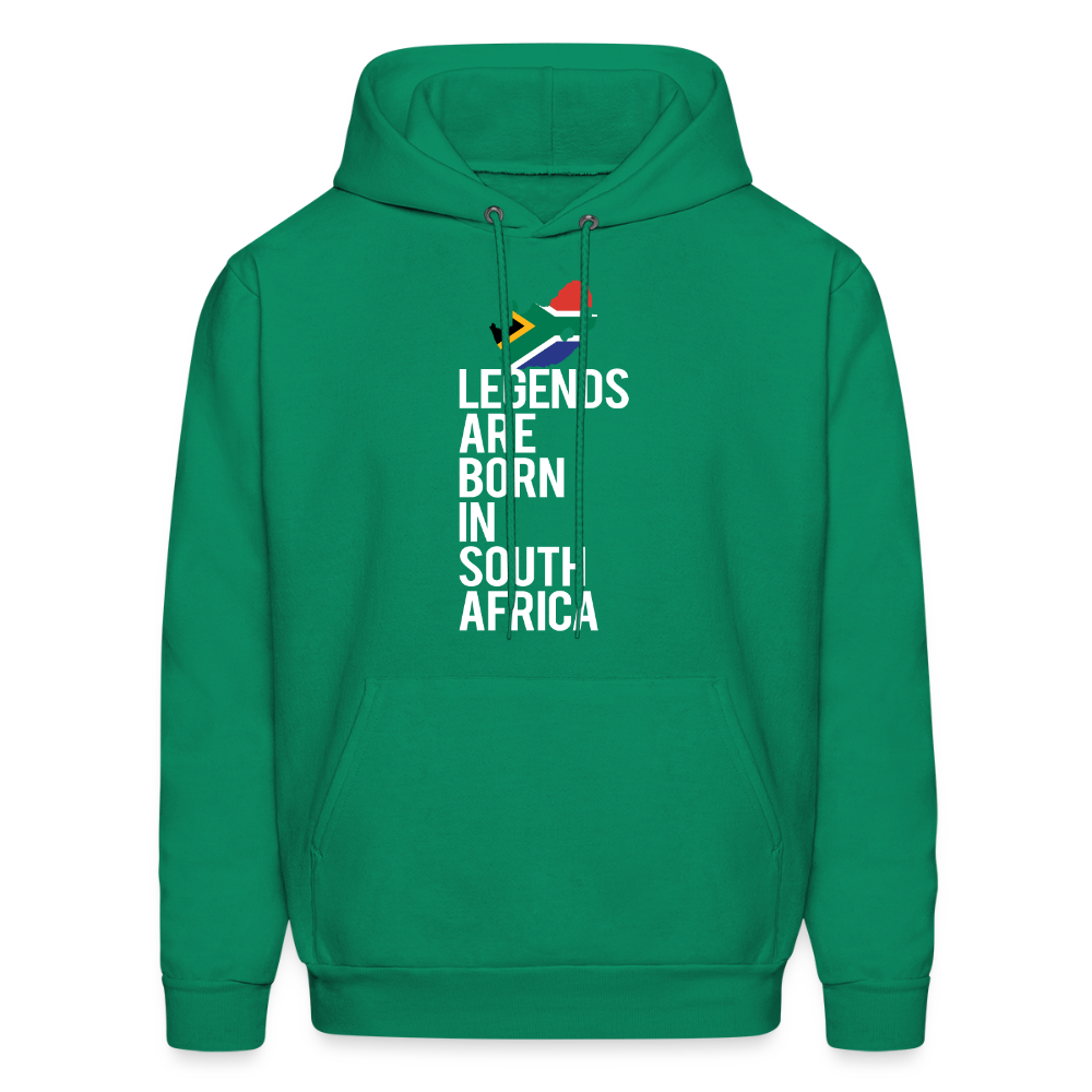 Legends are born in South Africa Unisex Hoodie - kelly green