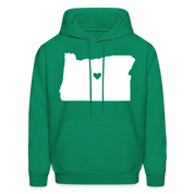 Oregon Love Hoodie - kelly green