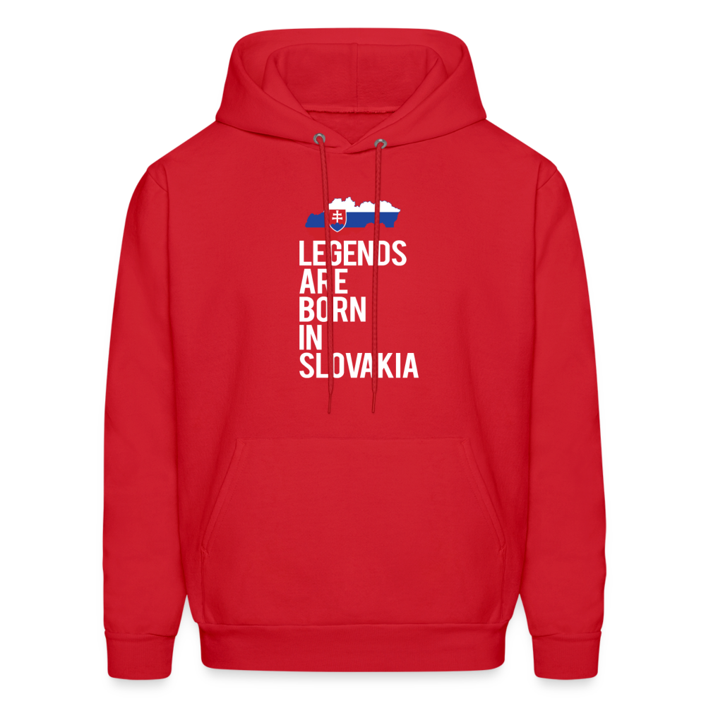 Legends are born in Slovakia Unisex Hoodie - red