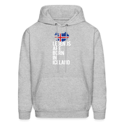 Iceland Hoodie - Legends are born in Iceland, Icelandic Gift K00465 - heather gray
