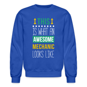 S00103 Mechanic Crewneck Sweatshirt - royal blue