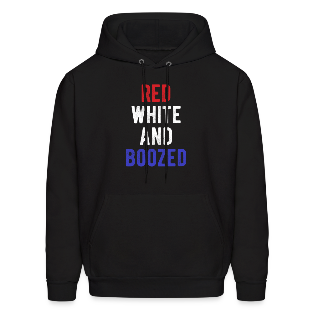 Patriot Red white and boozed  S00051 Men's Hoodie - black