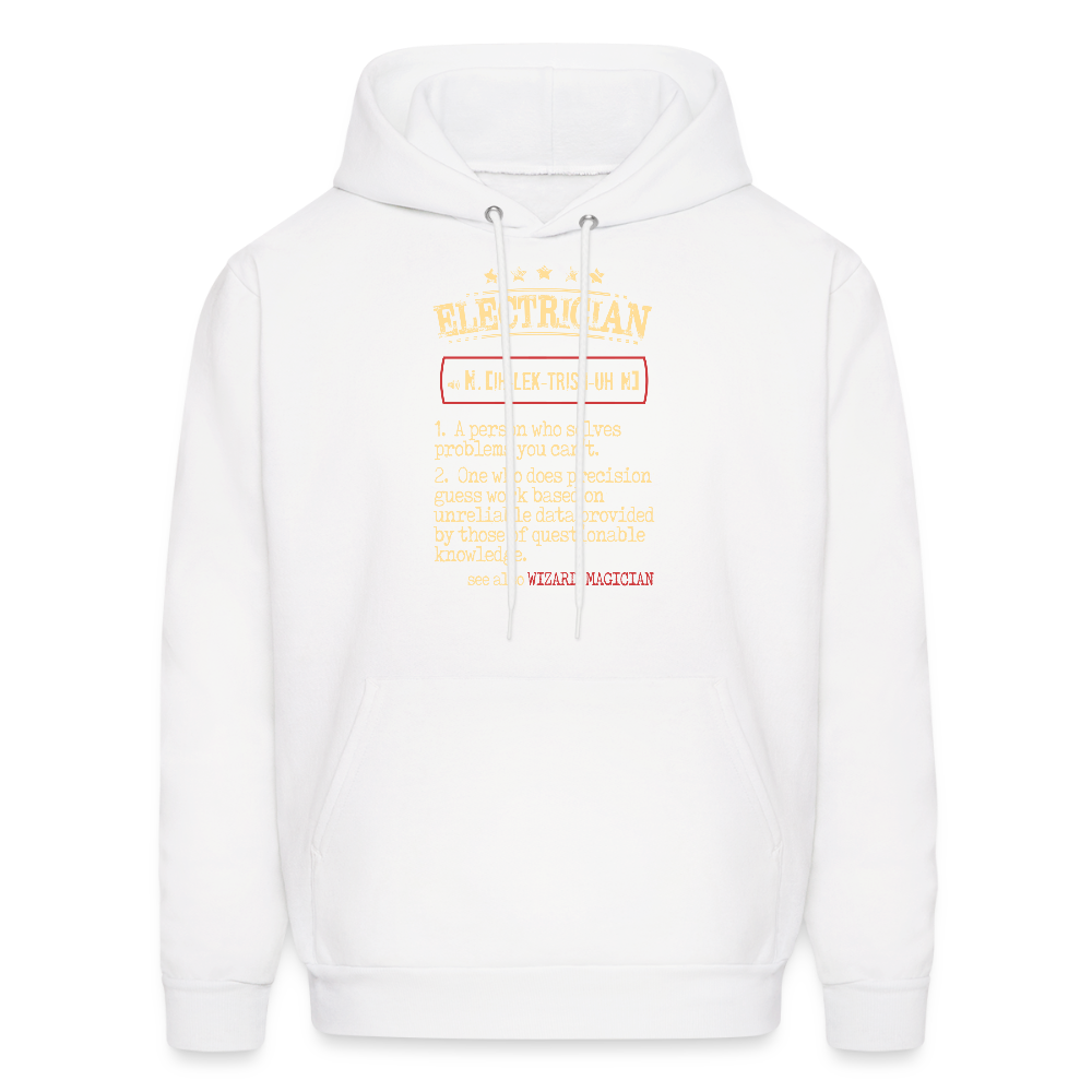 Electrician see also WIZARD, MAGICIAN Unisex Hoodie - white