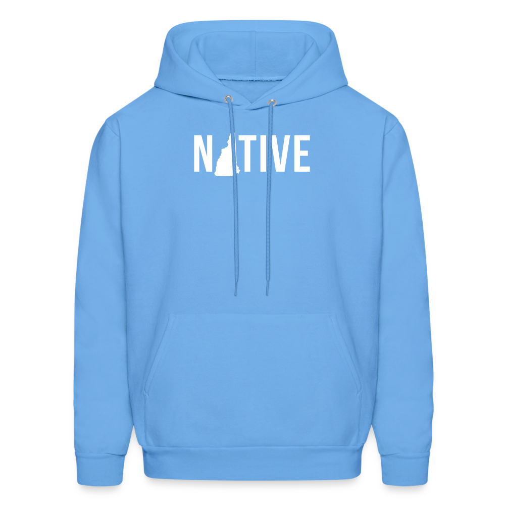 S00029 New Hampshire- Native Men's Hoodie - carolina blue