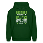 S00145  Engineer Hoodie - Engineer because badass mother fucker isn't an official job title Crewneck Gift Men's Hoodie - forest green