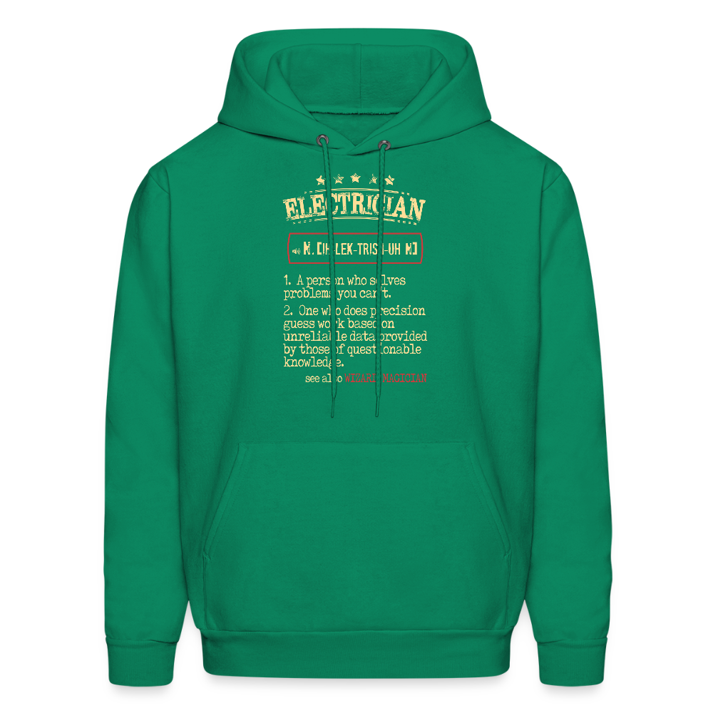 Electrician see also WIZARD, MAGICIAN Unisex Hoodie - kelly green