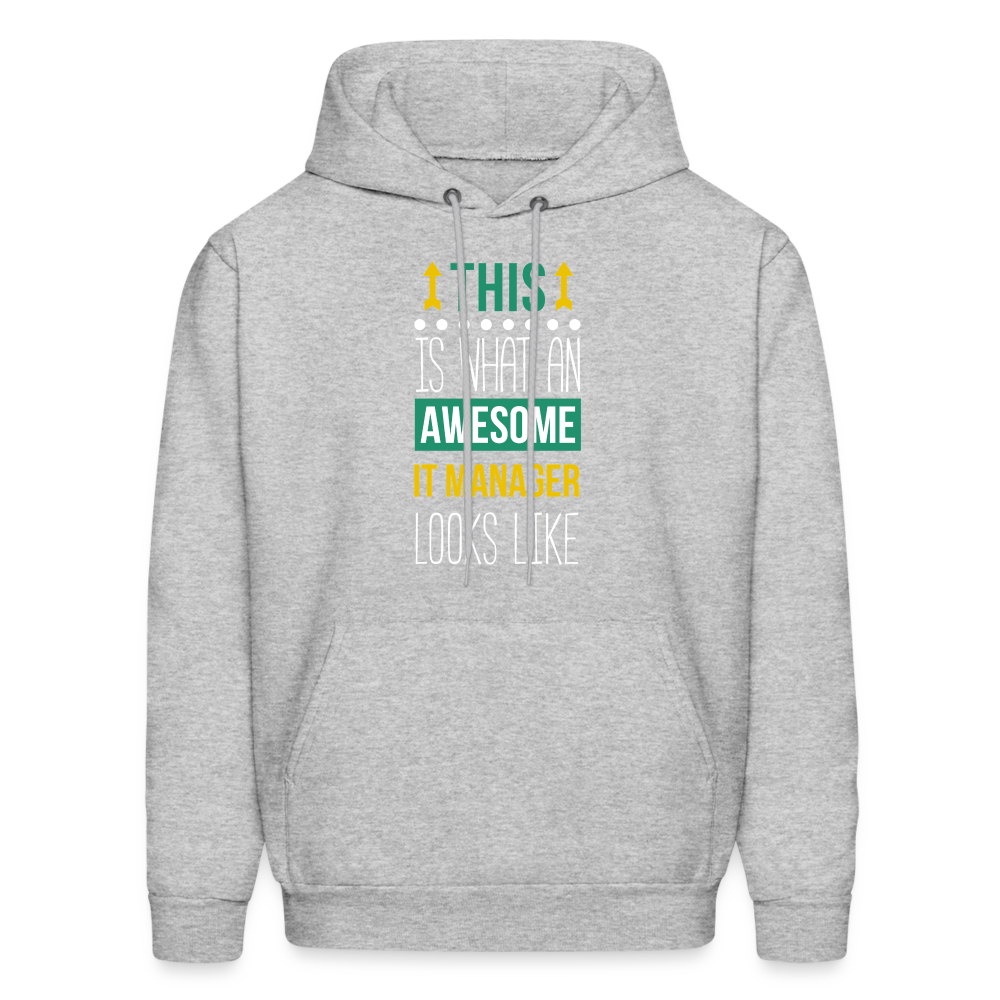 IT manager This is what an awesome IT manager looks like  S00074 Men's Hoodie - heather gray