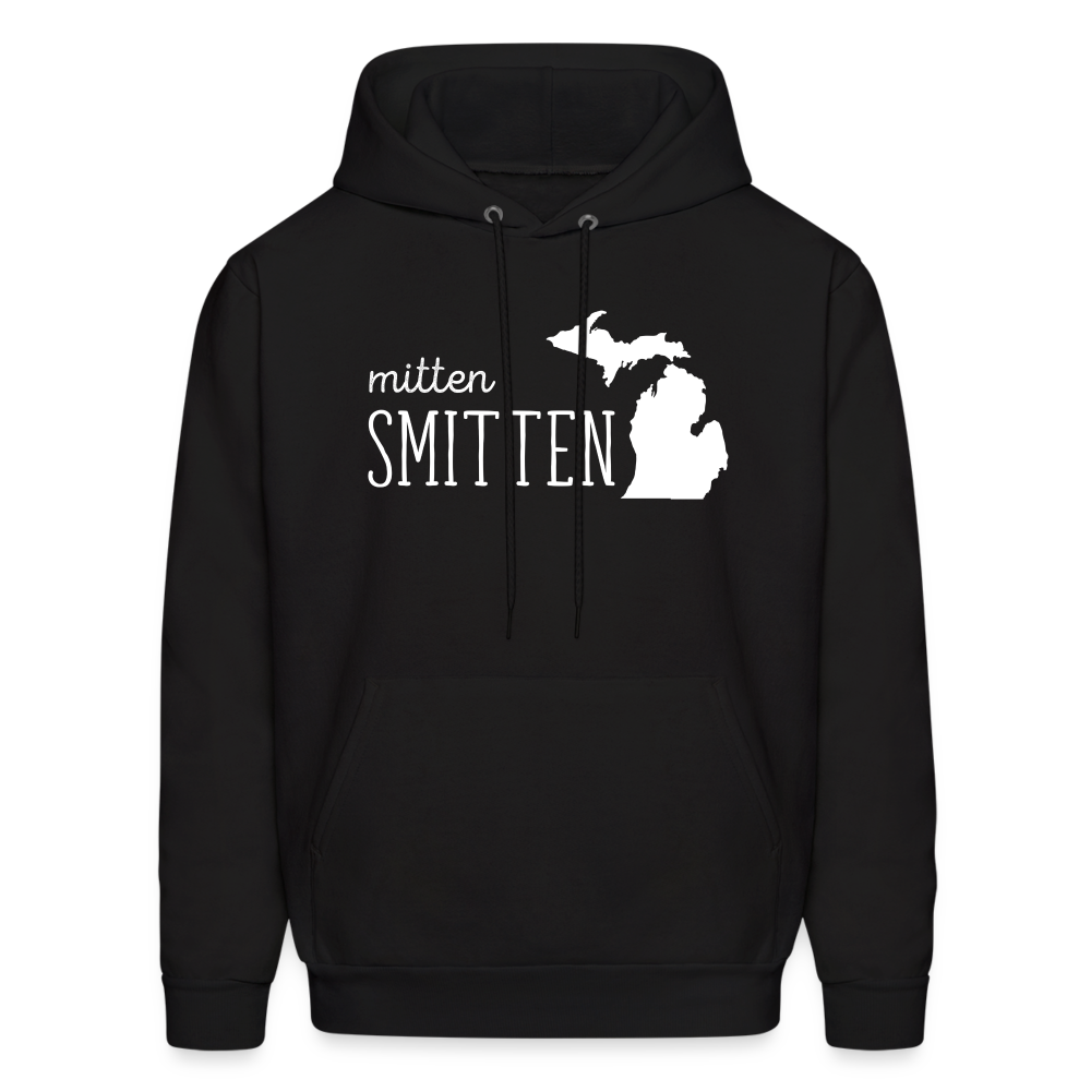 S00022  Personalizable Michigan Mitten smitten Gift, Unisex Longsleeve, Hoodie, Crewneck long sleeve, Sweatshirt, JerseyMen's Hoodie - black