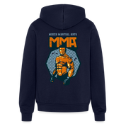 Mixed martial arts Unisex Zip Hoodie S00305 - navy