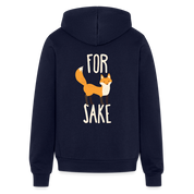 For fox sake Unisex Zip Hoodie Funny Gift Zip Hoodie S00237 - navy