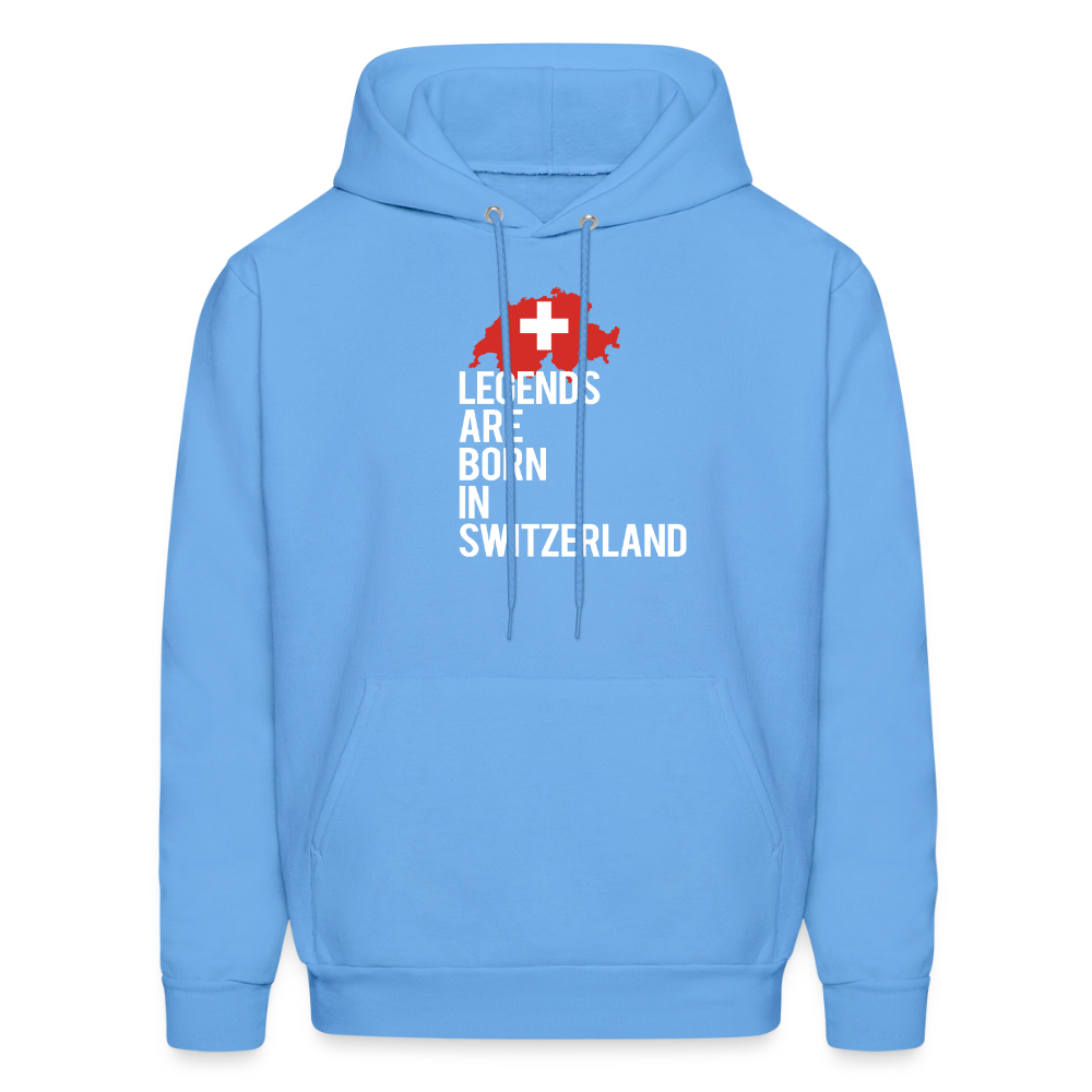 Legends are born in Switzerland Unisex Hoodie - carolina blue