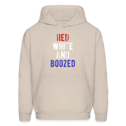 Patriot Red white and boozed  S00051 Men's Hoodie - Sand