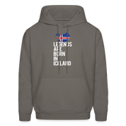 Iceland Hoodie - Legends are born in Iceland, Icelandic Gift K00465 - asphalt gray
