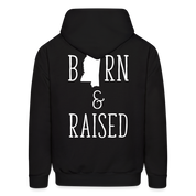 S00024 Mississippi Born & raised  Men's Hoodie - black
