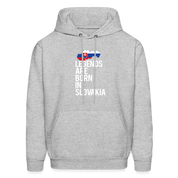 Legends are born in Slovakia Unisex Hoodie - heather gray