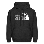 S00022  Personalizable Michigan Mitten smitten Gift, Unisex Longsleeve, Hoodie, Crewneck long sleeve, Sweatshirt, JerseyMen's Hoodie - charcoal grey