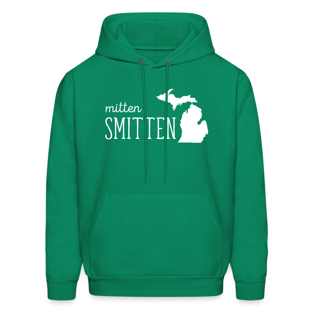S00022  Personalizable Michigan Mitten smitten Gift, Unisex Longsleeve, Hoodie, Crewneck long sleeve, Sweatshirt, JerseyMen's Hoodie - kelly green