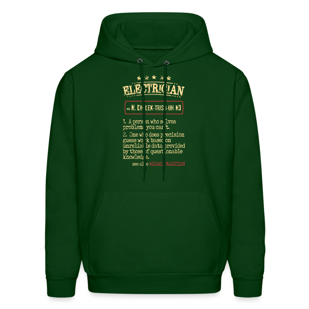 Electrician see also WIZARD, MAGICIAN Unisex Hoodie - forest green