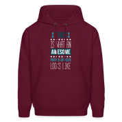 Patrol Officer Hoodie - This is what an awesome Patrol Officer looks like  S00094 Men's Hoodie - burgundy