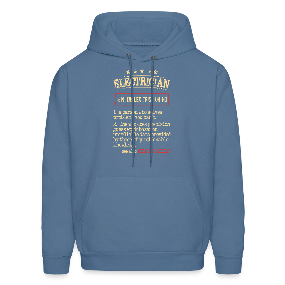 Electrician see also WIZARD, MAGICIAN Unisex Hoodie - denim blue