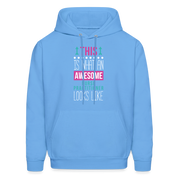 Nurse Practitioner Hoodie - This is what an awesome Nurse Practitioner looks like S00066 Men's Hoodie - carolina blue