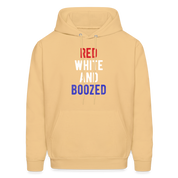 Patriot Red white and boozed  S00051 Men's Hoodie - light gold
