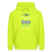 Nurse Practitioner Hoodie - This is what an awesome Nurse Practitioner looks like S00067 Men's Hoodie - safety green