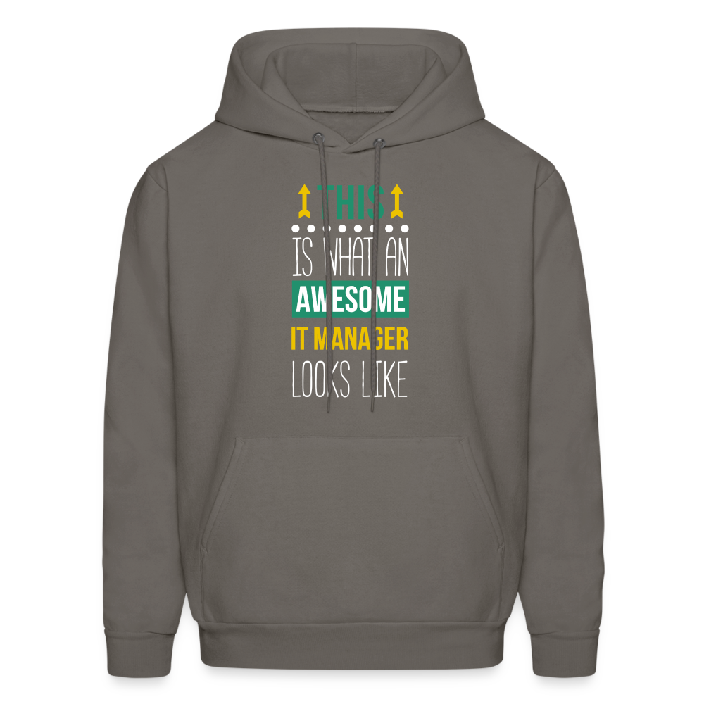 IT manager This is what an awesome IT manager looks like  S00074 Men's Hoodie - asphalt gray