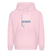 Love Hockey Hoodie S00294 - pale pink