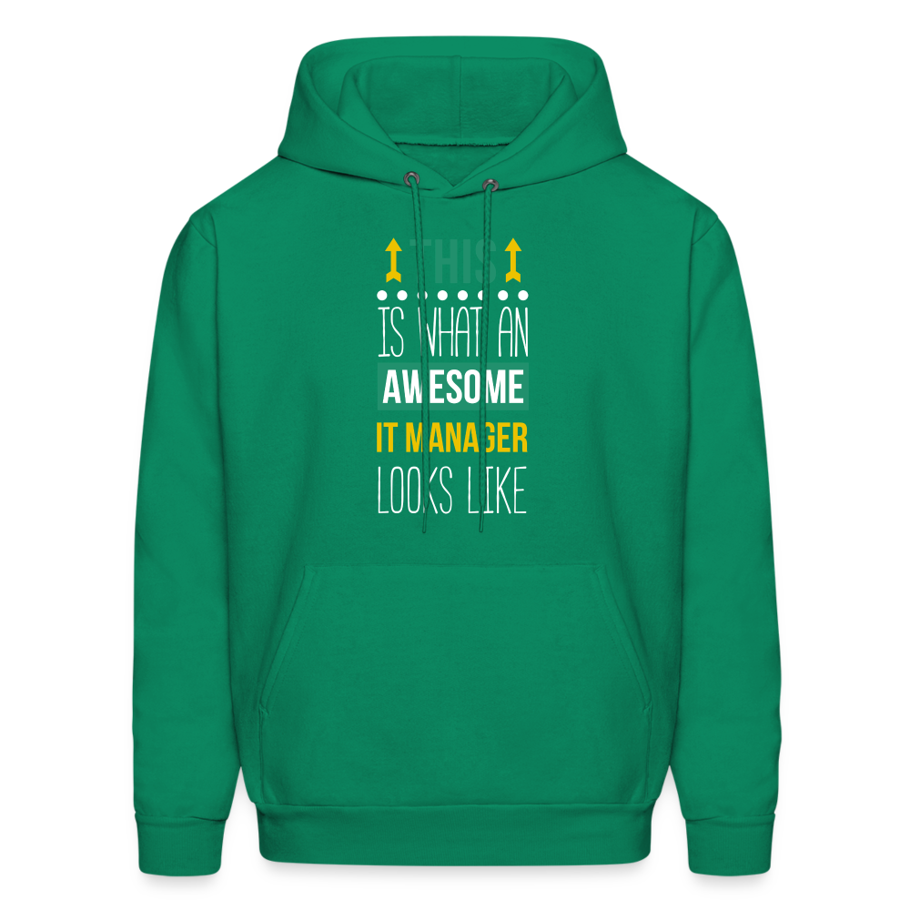 IT manager This is what an awesome IT manager looks like  S00074 Men's Hoodie - kelly green
