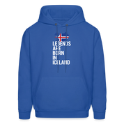 Iceland Hoodie - Legends are born in Iceland, Icelandic Gift K00465 - royal blue