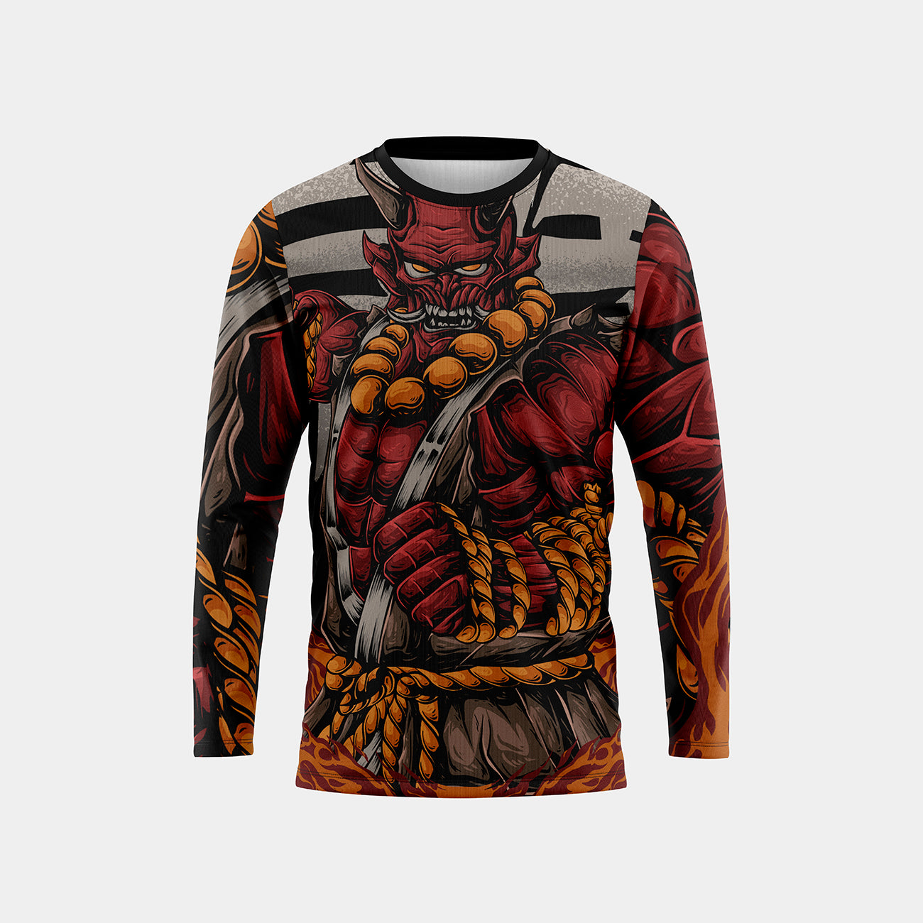 Demon Ninja Man Long Sleeve Sports T-Shirt – Performance in Every Season