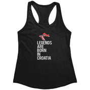 Legends are born in Croatia Racerback