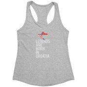 Legends are born in Croatia Racerback