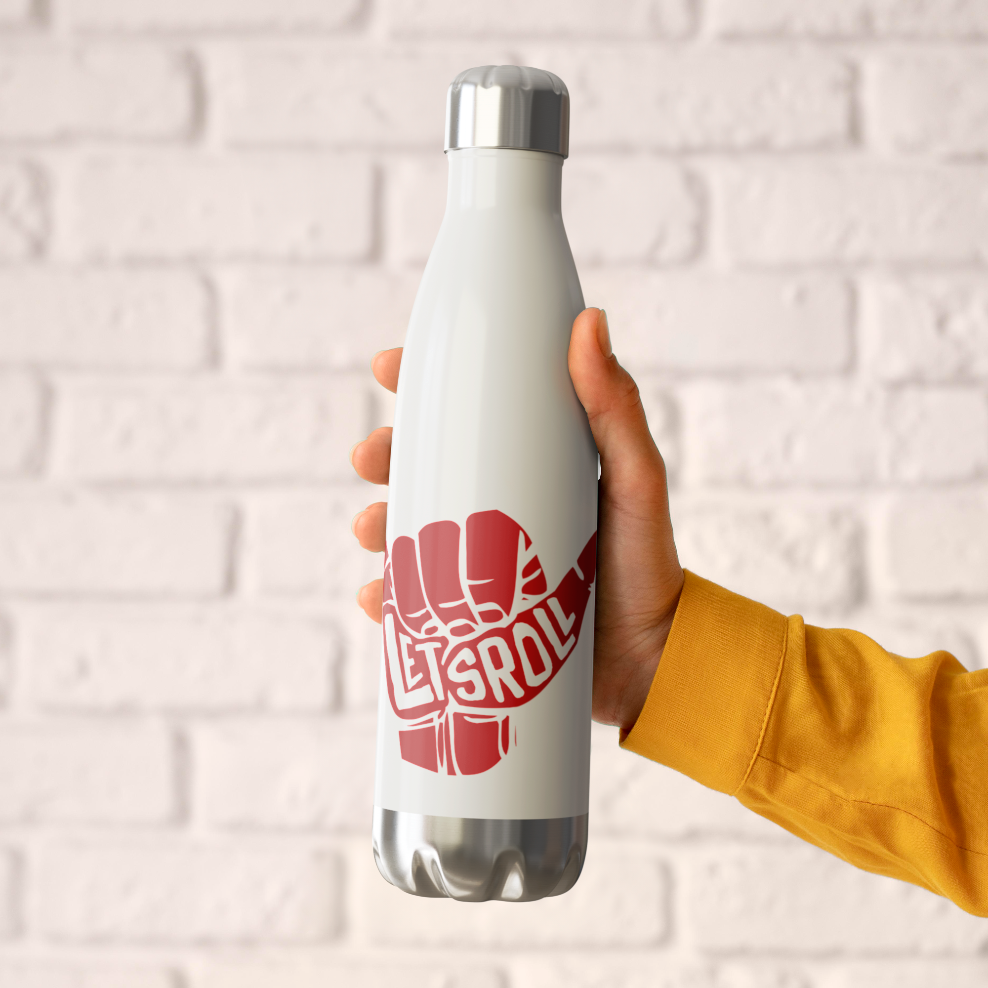 Lets_Roll_BJJ_Water_Bottle_20_oz_WaterBottle_HoldingHand_AS_Mockup.png