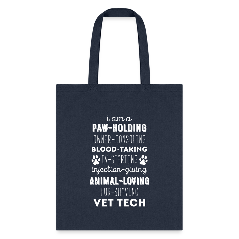 I am a paw-holding Tote Bag - navy
