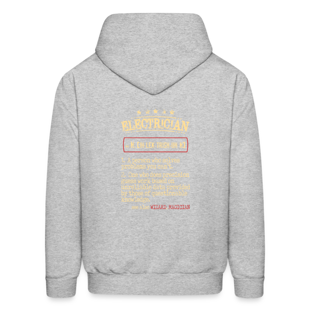 Electrician see also WIZARD, MAGICIAN Men's Hoodie - heather gray