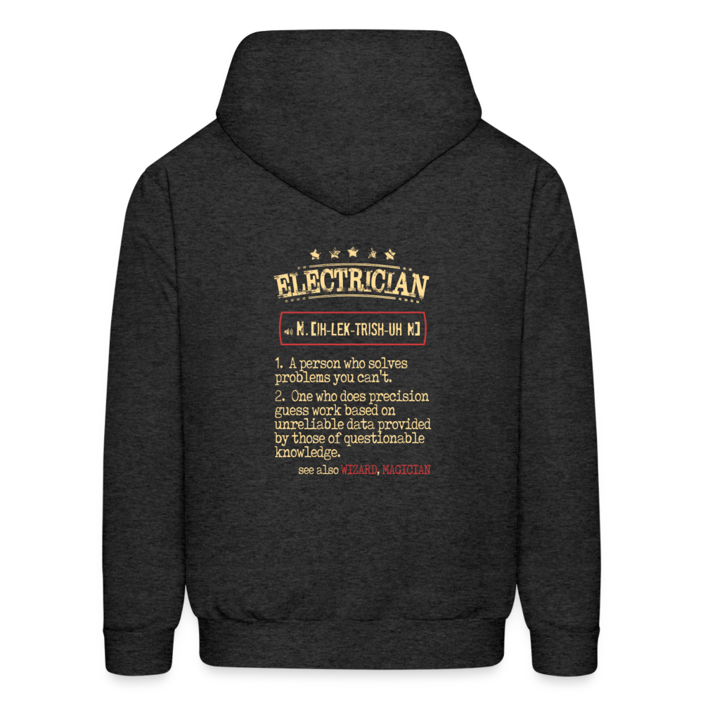 Electrician see also WIZARD, MAGICIAN Men's Hoodie - charcoal grey