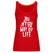 Jiu Jitsu way of life Women’s Premium Tank Top - red
