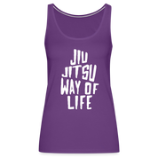Jiu Jitsu way of life Women’s Premium Tank Top - purple
