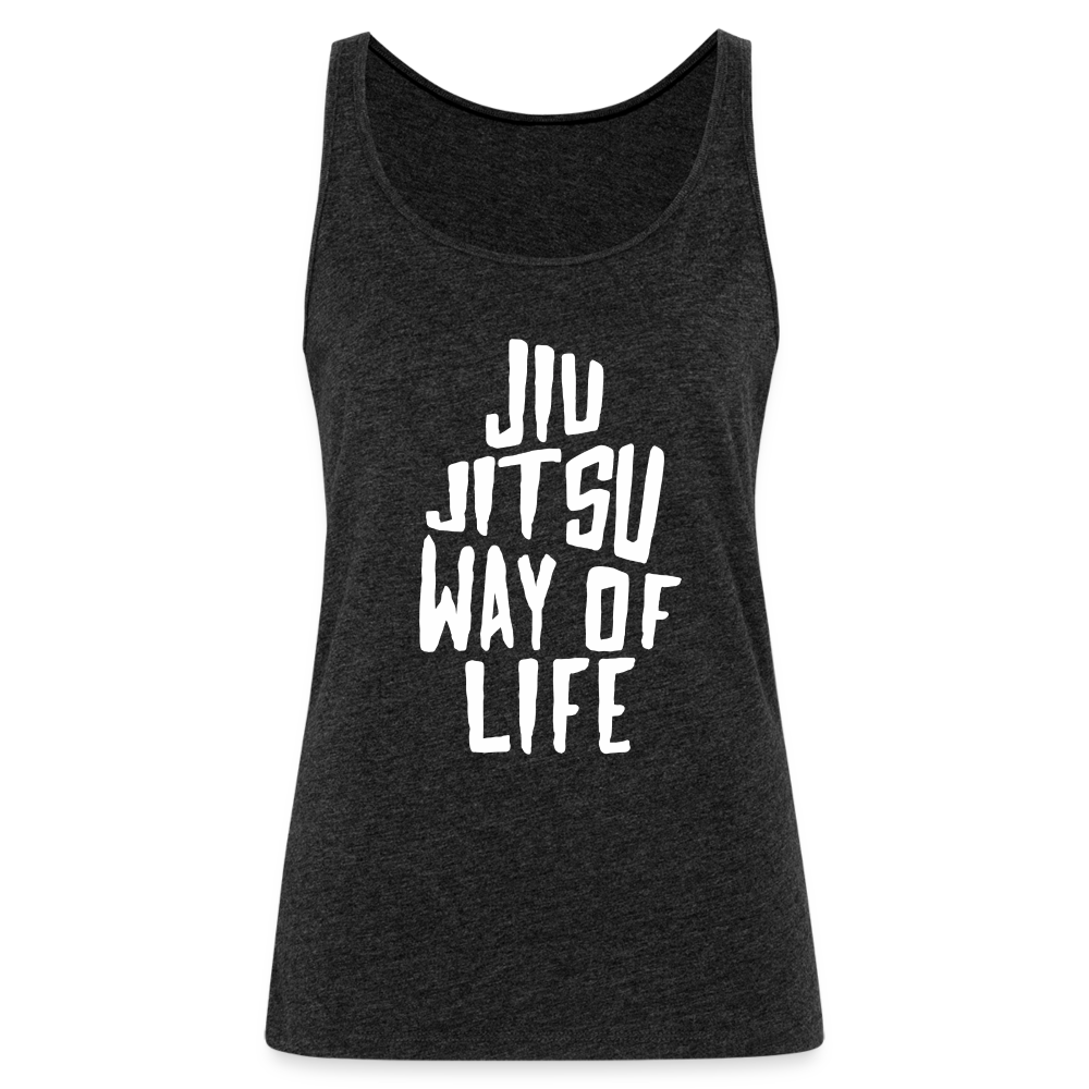 Jiu Jitsu way of life Women’s Premium Tank Top - charcoal grey